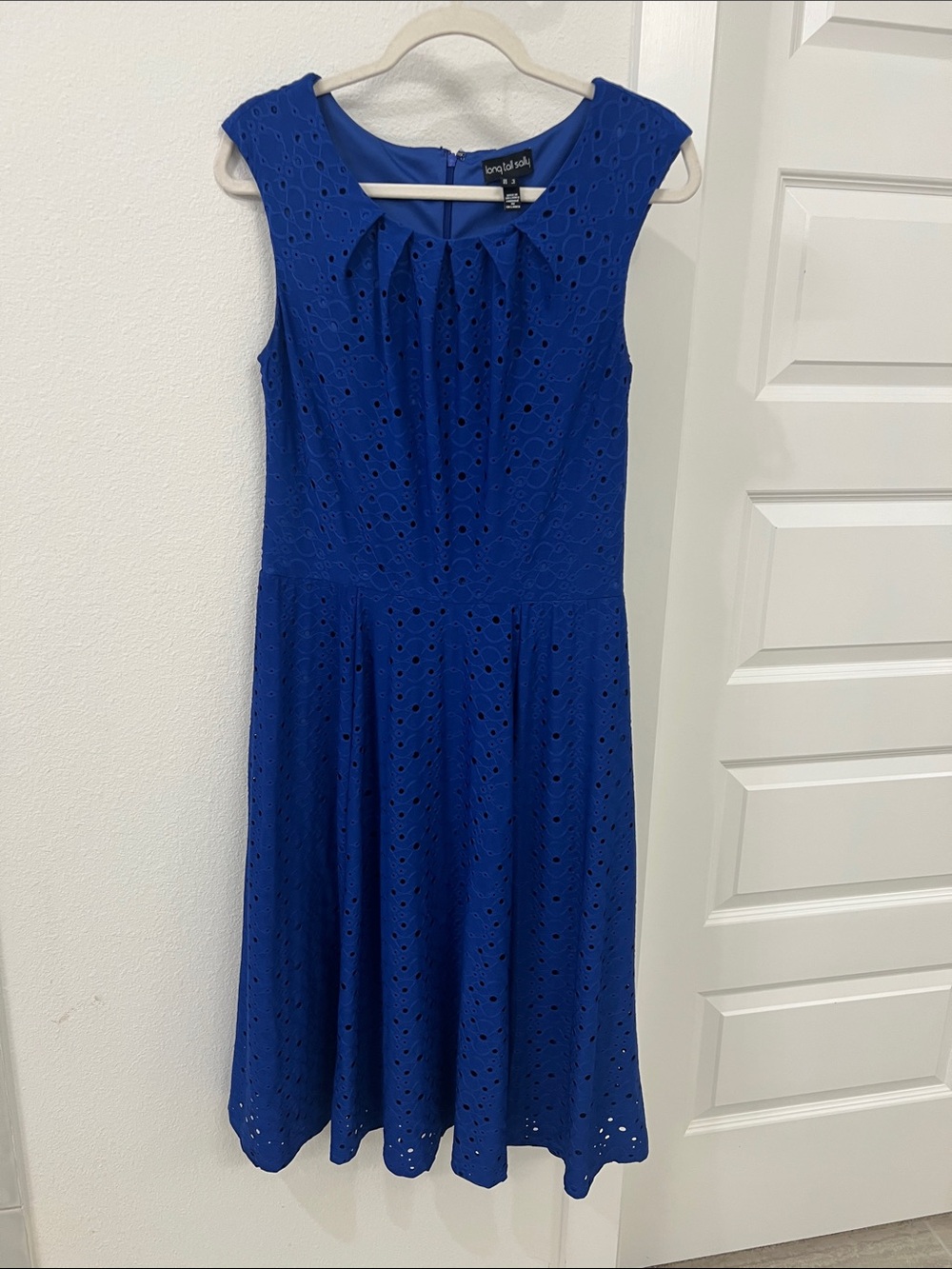 long tall sally Royal Blue Eyelet Midi Dress